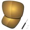 SAUCER Premium Replacement Lenses & H20 Screwdriver & Nose Pieces for Oakley Holbrook Metal OO4123 Sunglasses High Definition - Bronze Gold Polarized view 1