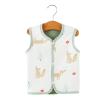 EnJoCho Toddler Baby Boys Girls Winter Sleeveless Cartoon Coat Outwear Warm Coat Vest Jacket Double Side (Green-A, 6-12 Months) view 2