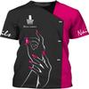 Hand Spa Nail Tech Uniform Pink Personalized Name 3D T-Shirt, Nail Art Shirt, Custom Tech Shirt, Artist Gifts, Gift for Manicurist/Gift-256 view 1