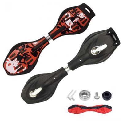 YEYGRIEM Caster Board Skateboard, Compact and Lightweight Caster Board Deluxe Junior Caster Board with Illuminating Wheels and 360 Degree Casters for More Excitement and Fun for Adults, 29.1"*7.4"