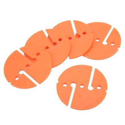 Jerliflyer 5pcs Diving line Marker cave, Portable wear Proof PVC Dive,Underwater Signal Dive Marker Rope (Orange/2.4inch)