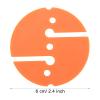 Jerliflyer 5pcs Diving line Marker cave, Portable wear Proof PVC Dive,Underwater Signal Dive Marker Rope (Orange/2.4inch) view 3