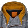Maiyifu-GJ Men Slim Fit Full Zip Hoodies Casual Diagonal Zipper Hooded Sweatshirt Long Sleeve Sports Jacket with Zip Pockets (Dark Grey,3X-Large) view 4