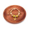 ASUNFO Round Ring Dish Wood Jewelry Tray Trinket Key Decorative Holder Organizer for Necklace Bracelet Display Wedding Party Decor Serving Dishes view 1