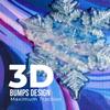 devembr Snowboard Stomp Pad, 3D Clear Snowflake Snowboarding Stomp Pads, PVC Material, 5.11" x 5.9", Silver view 2