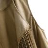 XUNRYAN Women's Vintage Ethnic 70s Tassel Vest Faux Suede Solid Sleeveless Fringe Hippie Jacket Vest view 2