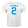 FLAURA Uruguay Soccer #2 Gimenez World Football Jersey Style Adult Mens Unisex T-Shirt (White, XX-Large) view 3