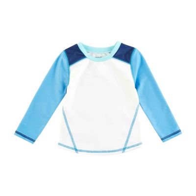 Mud Pie Baby Boys Body Boy Rash Guard Shirt, White, 12-18 Months US