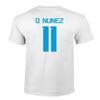 FLAURA Uruguay Soccer #11 Nunez World Football Jersey Style Adult Mens Unisex T-Shirt (White, 4X-Large) view 3