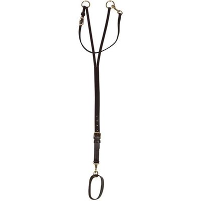 Premier Training Martingale with Girth for Horses Attachment | Versatile Head Position Training | Premium Hand-Rubbed Buffalo Leather
