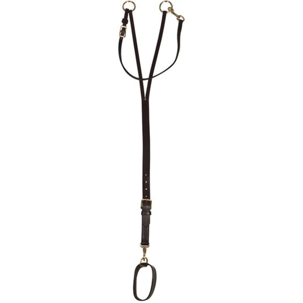 Premier Training Martingale with Girth for Horses Attachment | Versatile Head Position Training | Premium Hand-Rubbed Buffalo Leather