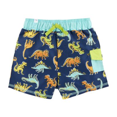 Mud Pie Baby Boys Swim Trunks, Dinosaur, 2-3T US