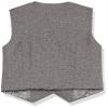 Isaac Mizrahi Slim Fit Boy's Solid Tweed Vest, Shirt, Bowtie, and Pant Set, Gray, 5 view 2