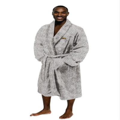 Northwest NCAA Men's One Size Fits Most Soft Sherpa Lounge Bathrobe, LSU Tigers