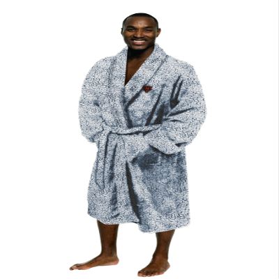 Northwest NFL Men's One Size Fits Most Soft Sherpa Lounge Bathrobe, Chicago Bears