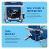 Homevative Cooler+ Folding Backpack Beach Chair with 5 Positions, Towel bar, XL Cooler Pouch, Storage Net, Cup and Phone Holder, Breeze, 2 Pack view 4