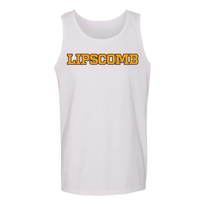 AT01 - Lipscomb Bisons Basic Block Tank Top - Small - White
