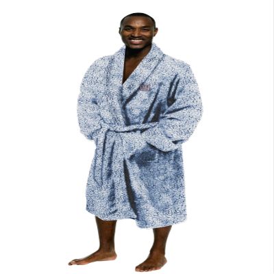 NORTHWEST NFL Men's One Size Fits Most Soft Sherpa Lounge Bathrobe, New York Giants
