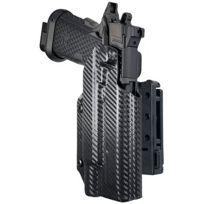 Pro IDPA Competition Holster fits Staccato XC w/SureFire X300U-A (Right-Hand Draw, Carbon Fiber)