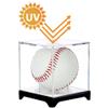4 Packwith Base Baseball Display Case,UV Protected Acrylic Baseball Boxes for Display view 3