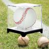 4 Packwith Base Baseball Display Case,UV Protected Acrylic Baseball Boxes for Display view 4