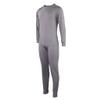 Men's Soft Fleece Thermal Underwear Set (XL, Grey) view 2