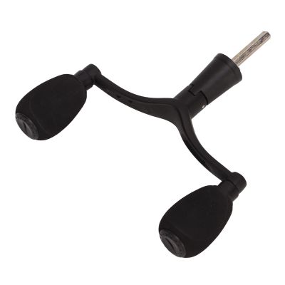 Aluminum Alloy Fishing Reel Double Handle, 4.4mm Hex Shaft, 10cm Rocker Arm Length, Replacement Grip Parts for Fishing Wheel