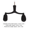 Aluminum Alloy Fishing Reel Double Handle, 4.4mm Hex Shaft, 10cm Rocker Arm Length, Replacement Grip Parts for Fishing Wheel view 3