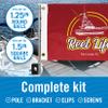 Small Boat Custom Flag Kit, 12" x 18", Personalized Marine Flag with Pole, Create Customized Pontoon Accessories, Unique Boating Gifts for Women and Men view 4