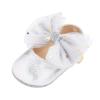 Babies Shoes Princess Rubber Dress Flat First Bowknot Sole Mary Shoes Girls Baby Baby Shoes Infant Boots Silver view 1