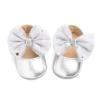 Babies Shoes Princess Rubber Dress Flat First Bowknot Sole Mary Shoes Girls Baby Baby Shoes Infant Boots Silver view 2