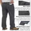 TACVASEN Men's Winter Snow Ski Fleece Lined Pants Skiing Pants Waterproof Fishing Hiking Work Pants with Pockets Hunting Pants for Men view 2