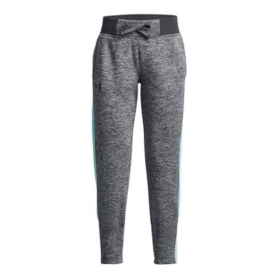 Under Armour Girls Armour Fleece Pants, (013) Pitch Gray Medium Heather / / Black, X-Large