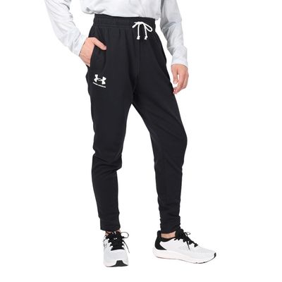 Under Armour Mens Rival Terry Joggers, (001) Black / / Onyx White, 3X-Large Tall