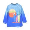 Flap Happy Baby Boys UPF 50+ Graphic Swim Top Rash Guard Shirt, Surfing Safari, 24 Months US view 1
