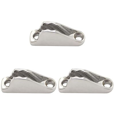 TEHAUX Boat Cleats Boat Cleats Boat Cleats 3pcs Buffer Jam Hardware Limiter Clipper Rope Steel Practical Cleat Clam Boat Sailboat Stainless Boat Cleats Mini Buffer Mini Buffer Mini Buffer