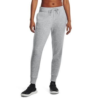 Under Armour Womens Rival Fleece Joggers, (012) Mod Gray Light Heather / / White, X-Small