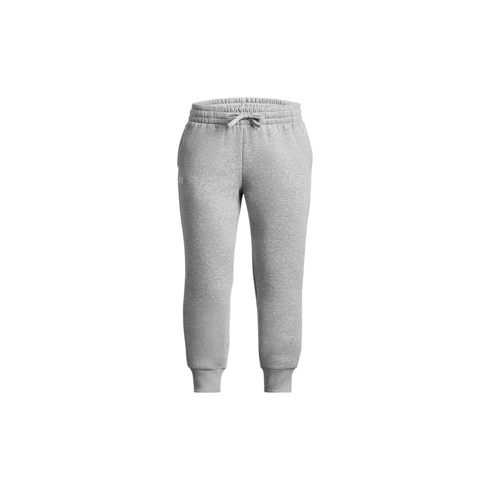 Under Armour Girls Rival Fleece Joggers, (012) Mod Gray Light Heather / / White, X-Small