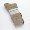 Calvin Klein Men's Dress Socks - 4 Pack Soft Cotton Blend Patterned Crew Socks for Men - Casual Mens Long Work Socks (7-12), Size 7-12, Wheat Assorted view 2