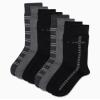 Calvin Klein Men's Dress Socks - 8 Pack Breathable Cotton Blend Crew Socks - Casual Long Work Sock for Men (Sizes: 7-12), Size 7-12, Black/Grey Multi view 2