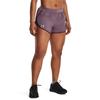 Under Armour Women's Fly by 2.0 Running Shorts, (500) Misty Purple/Dark Maroon/Reflective, XX-Large view 2