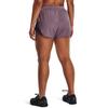 Under Armour Women's Fly by 2.0 Running Shorts, (500) Misty Purple/Dark Maroon/Reflective, XX-Large view 3