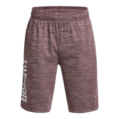 Under Armour Boys Prototype 2.0 Wordmark Shorts, (601) Dark Maroon / / White, X-Small