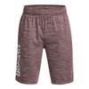 Under Armour Boys Prototype 2.0 Wordmark Shorts, (601) Dark Maroon / / White, X-Small view 1