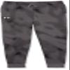 Under Armour Boys Rival Fleece Printed Joggers, (001) Black / / White, Medium view 1