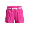 Under Armour Girls Play Up Solid Shorts, (652) Rebel Pink / / White, Youth X-Large view 1
