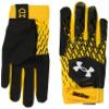 Under Armour Men's Clean Up Baseball Gloves, (005) Black/Steeltown Gold/White, Medium view 1