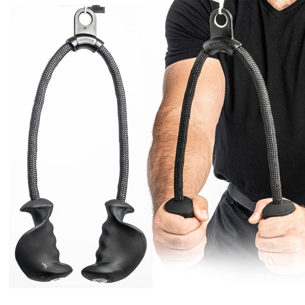 Arm Shark Ergonomic Triceps Rope Pull Down Anti Slip Grip Exercise Handle for Triceps, Back, Shoulder, Arm Workout