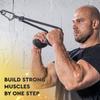 Arm Shark Ergonomic Triceps Rope Pull Down Anti Slip Grip Exercise Handle for Triceps, Back, Shoulder, Arm Workout view 3