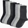 Calvin Klein Mens Dress Socks - 8 Pack Soft Cotton Blend Work Crew Socks for Men for Casual Business & Formal Wear, Size 7-12, Grey Heather Solid view 2